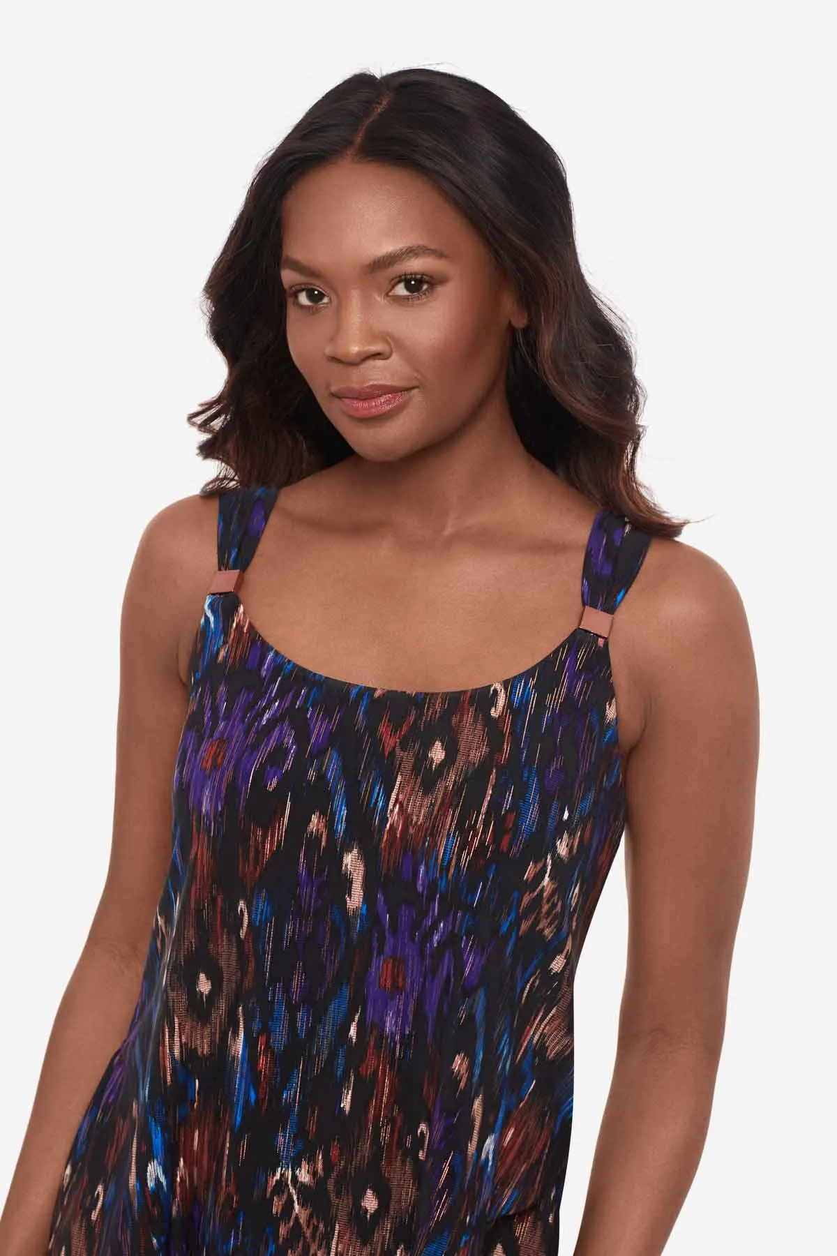 Dazzle Tankini Top in Tapiz