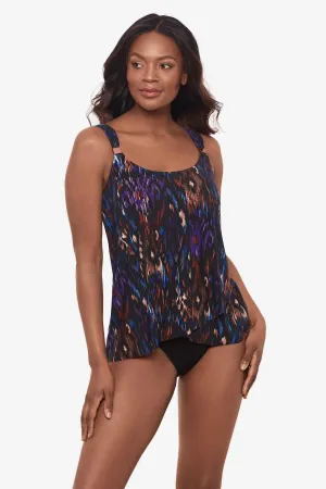 Dazzle Tankini Top in Tapiz