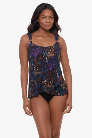 DD-Cup Dazzle Tankini Top in Tapiz