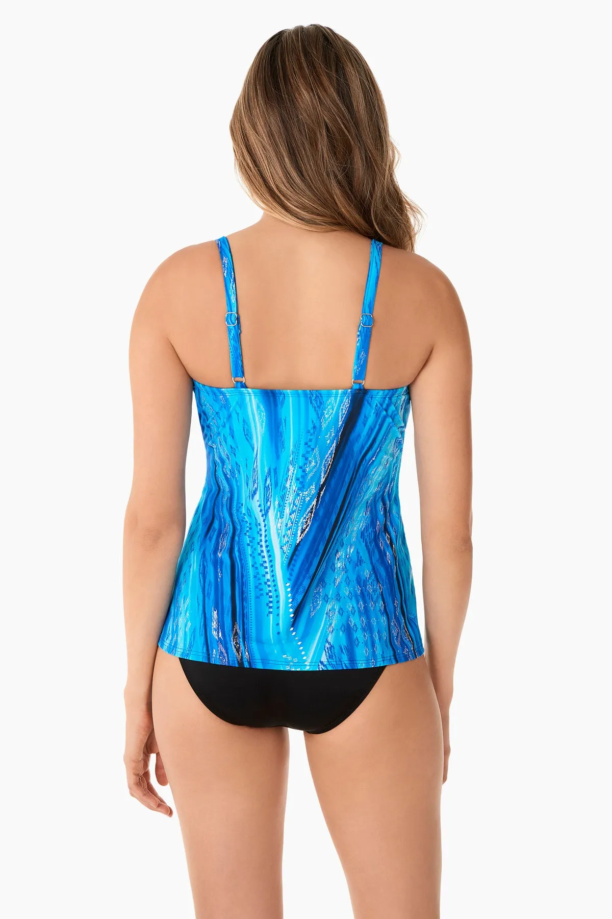DD-Cup Love Knot Tankini Top in Atlantis
