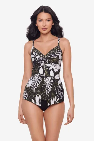 DD-Cup Love Knot Tankini Top in Elle Dorado