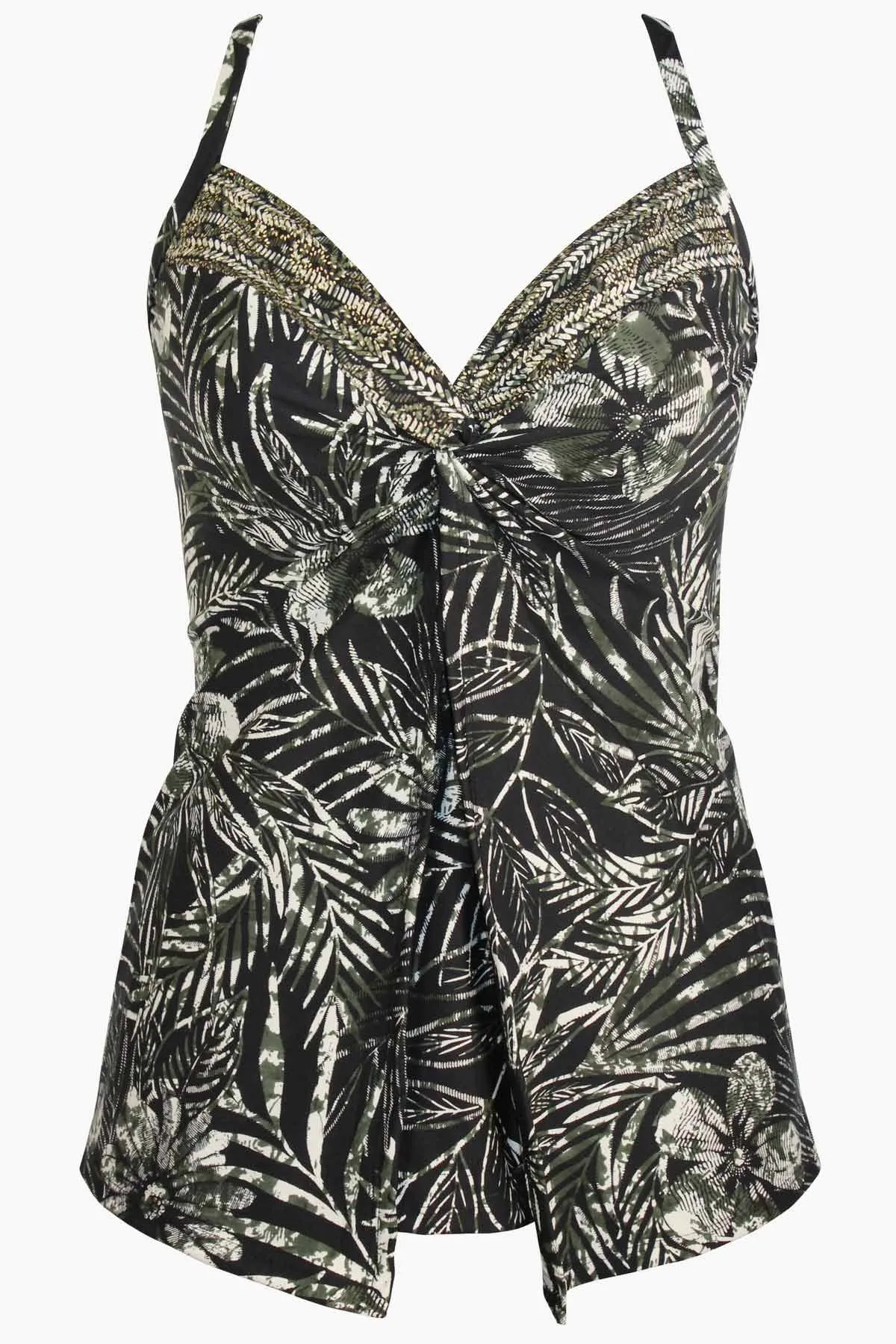 DD-Cup Love Knot Tankini Top in Zahara