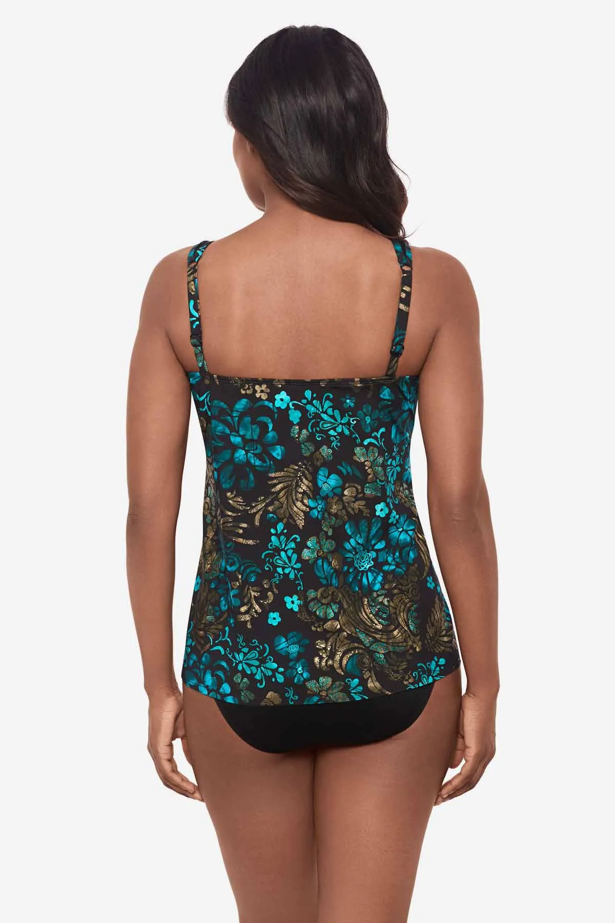 DD-Cup Mirage Tankini Top in Flor De Mare
