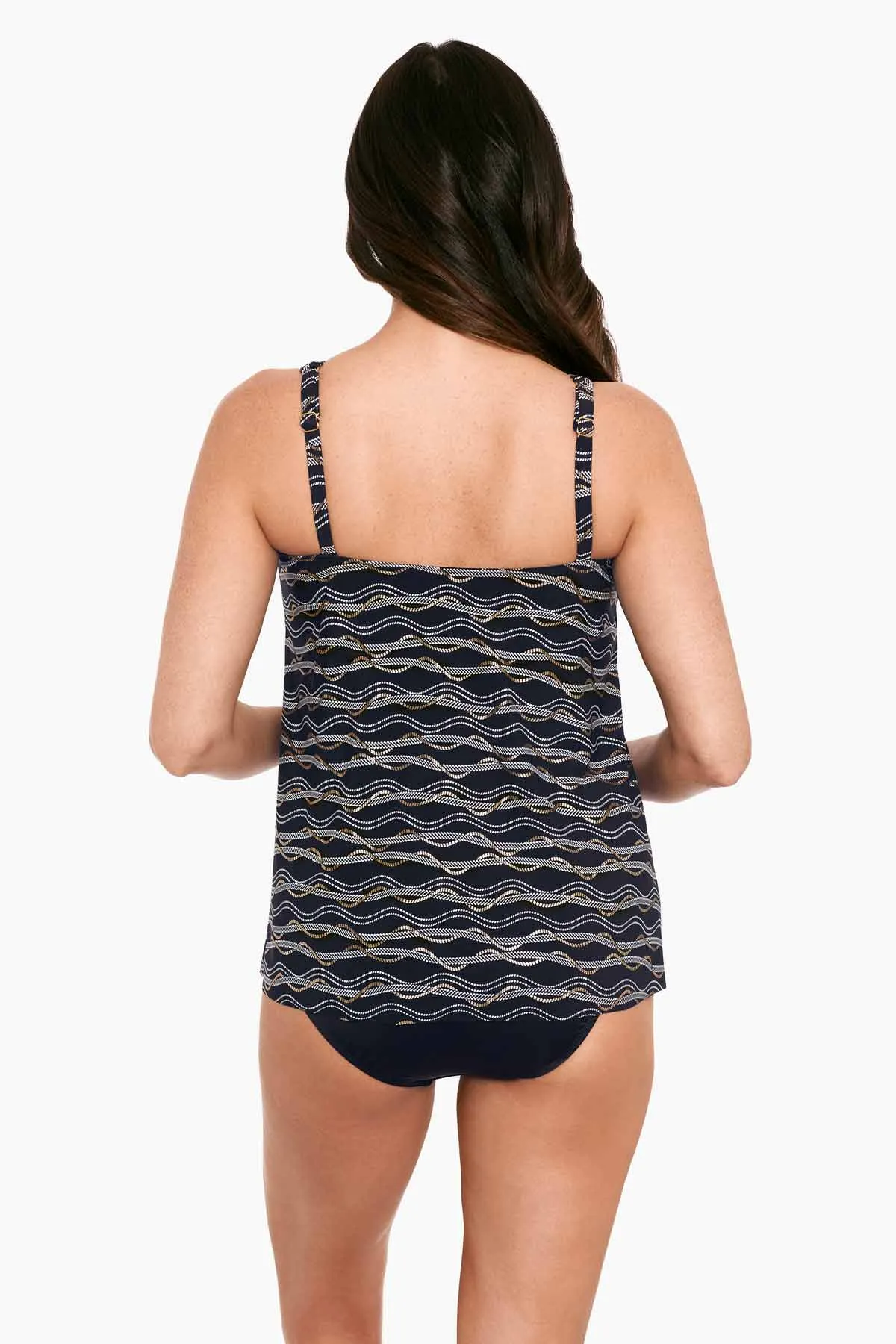 DD-Cup Mirage Tankini Top in Linked In
