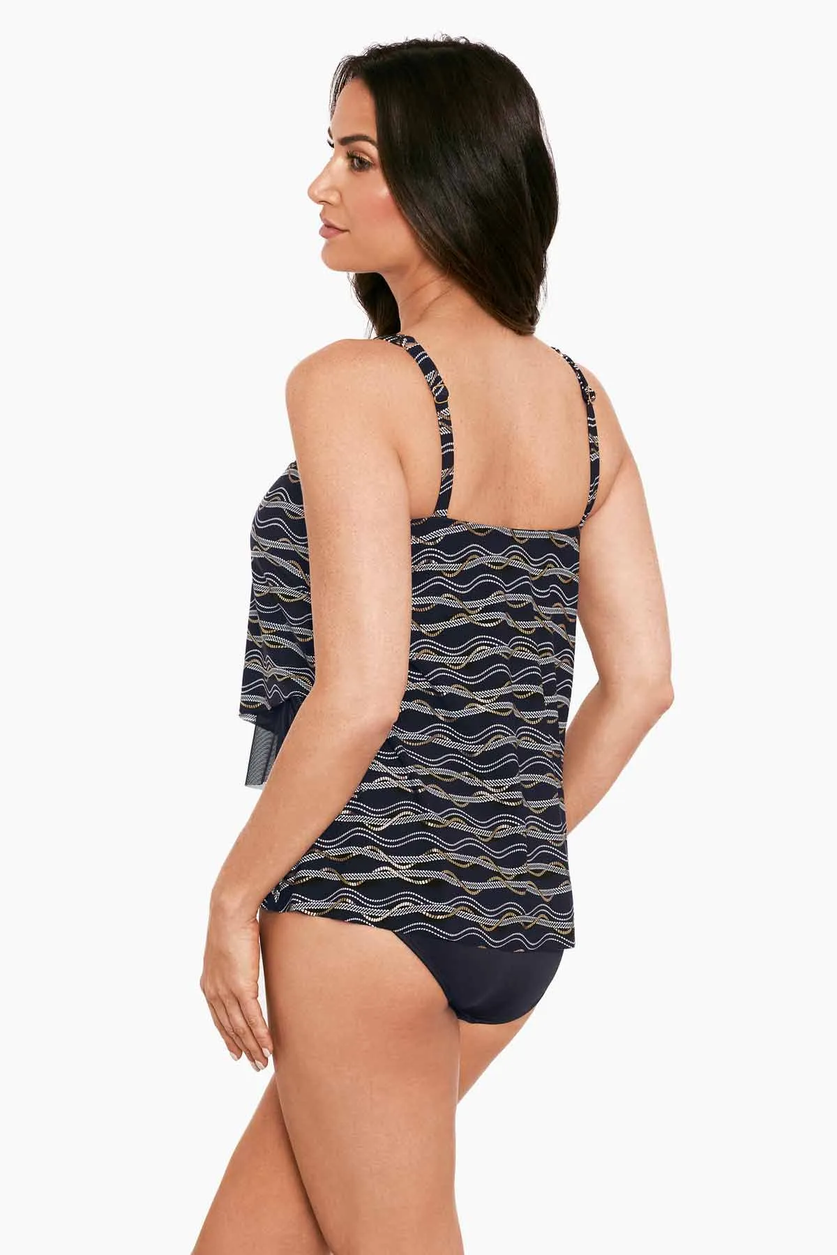 DD-Cup Mirage Tankini Top in Linked In