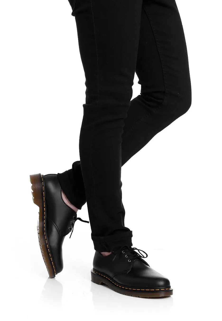 Dr. Martens - Vegan 1461 Black Felix Rub Off - Shoes