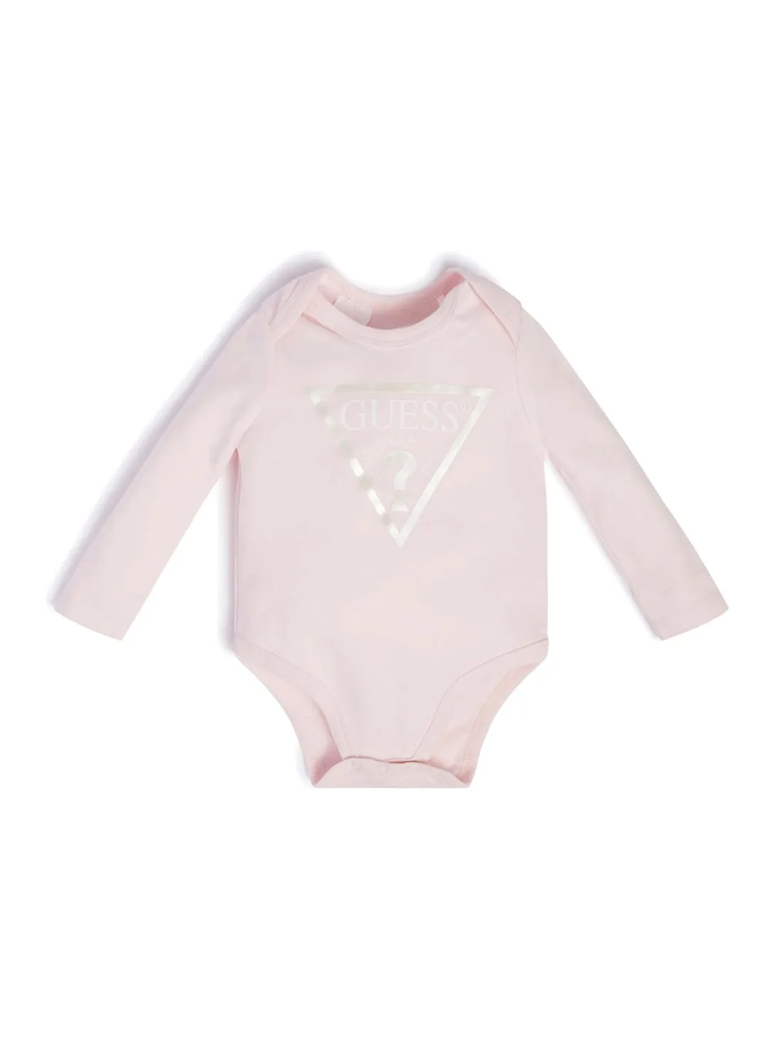 Eco Pink Core Logo Bodysuit Jumpsuit (3-18M) Guess