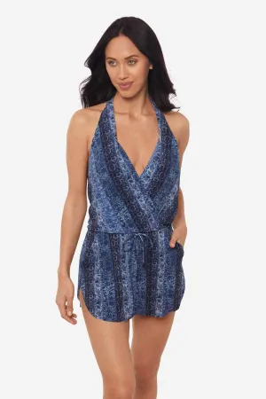 Ellie Swim Dress in Via Roma