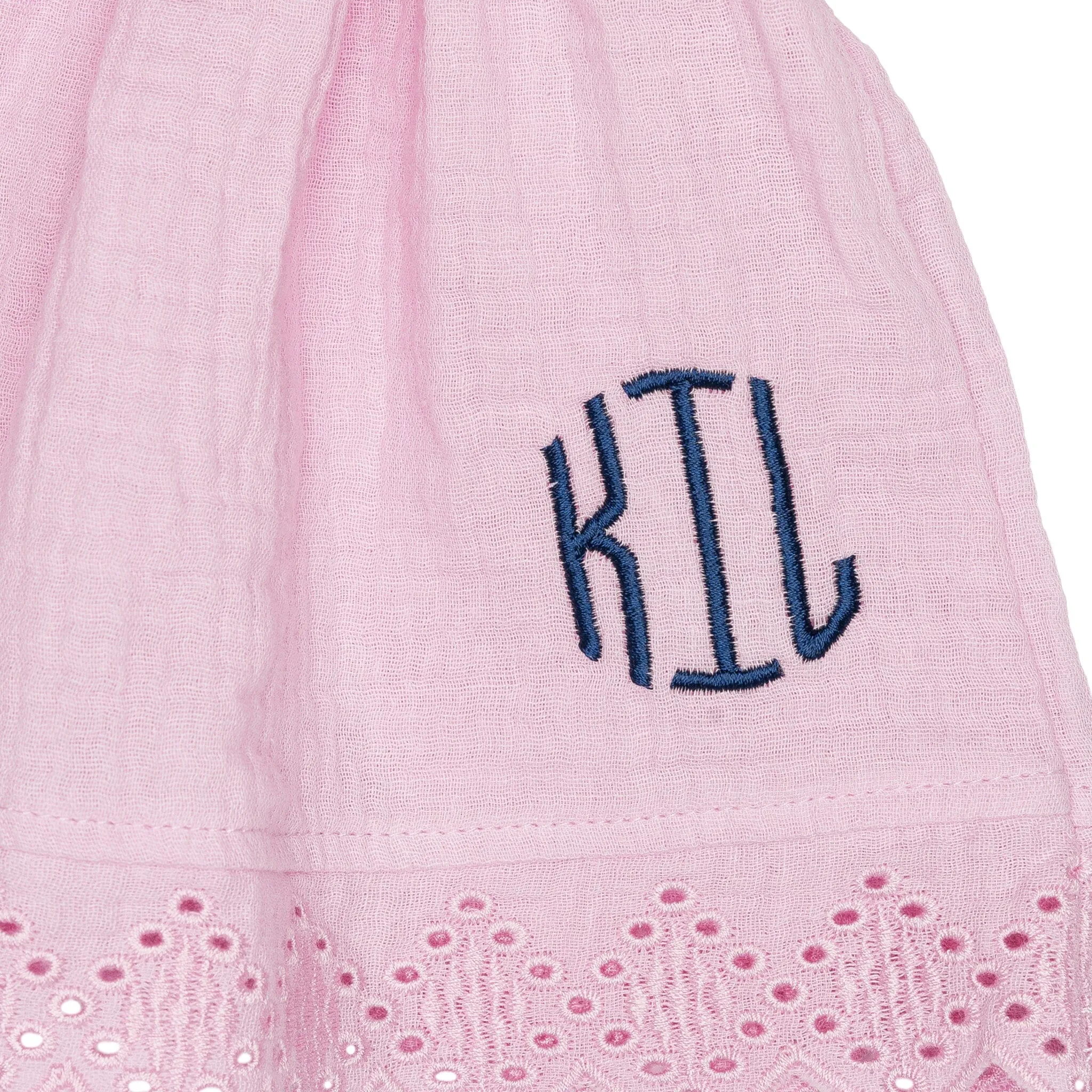Embroidered Baby & Toddler Girls Light Pink Gauze Kaftan Swim Coverup Gerber Childrenswea