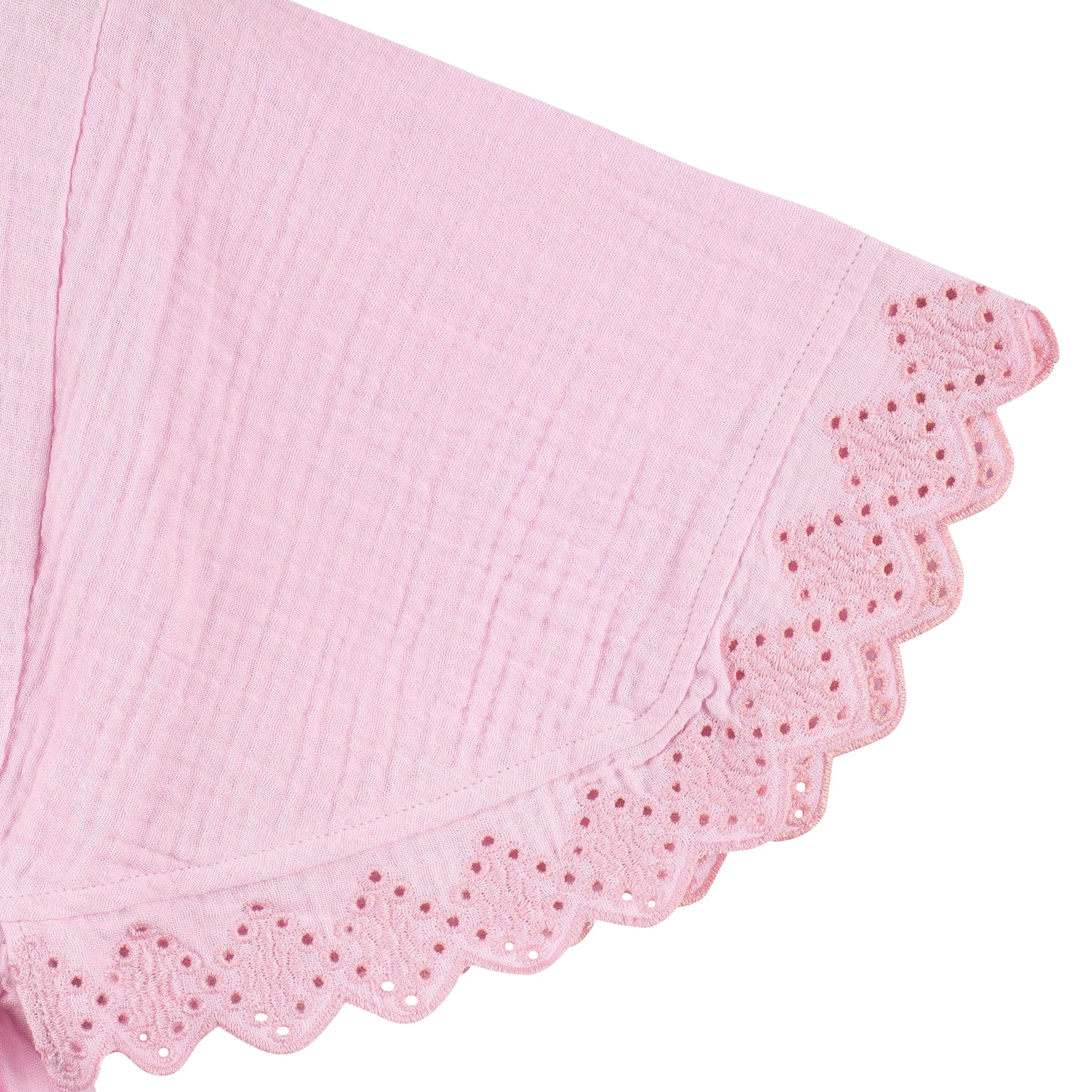 Embroidered Baby & Toddler Girls Light Pink Gauze Kaftan Swim Coverup Gerber Childrenswea