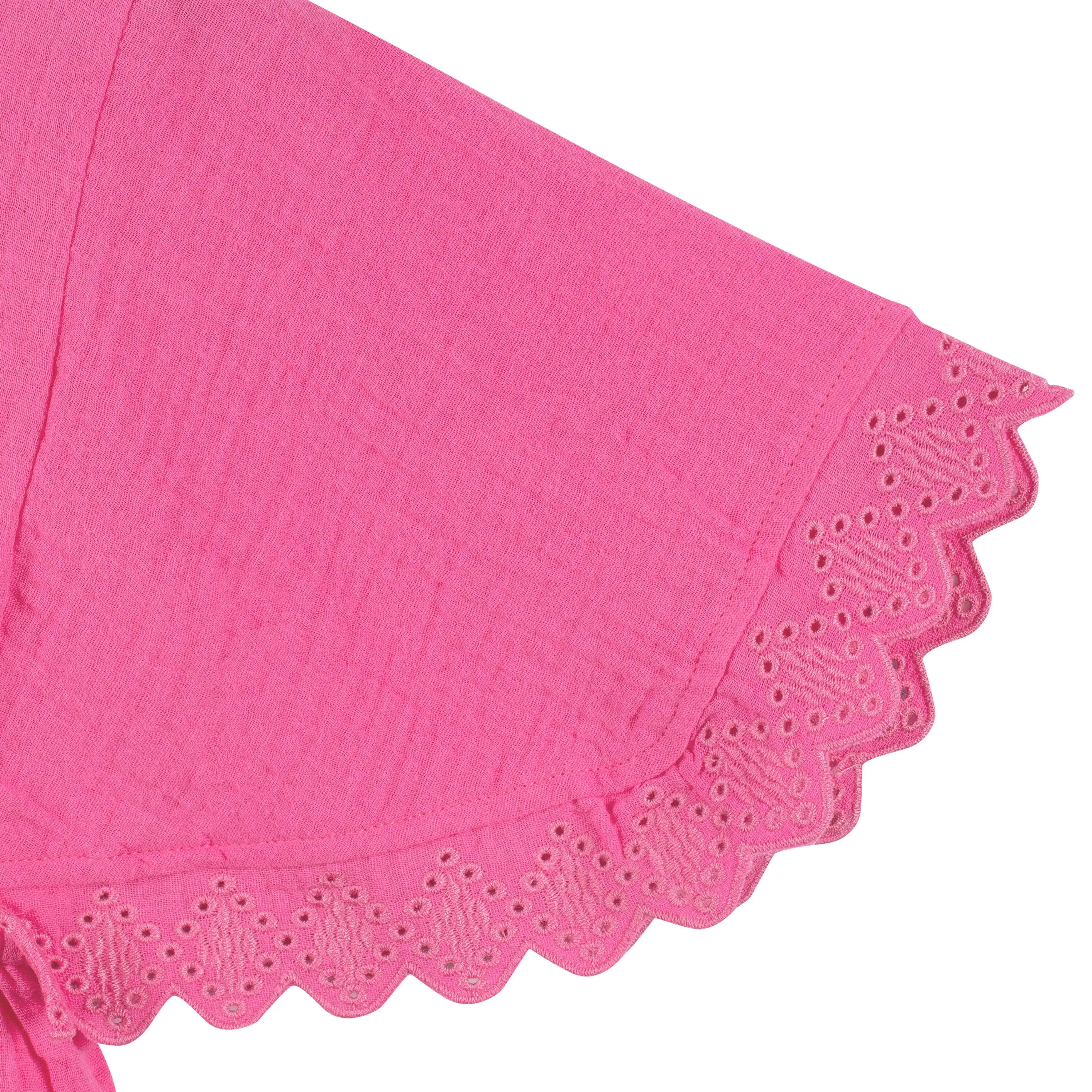 Embroidered Baby & Toddler Girls Pink Gauze Kaftan Swim Coverup Gerber Childrenswea