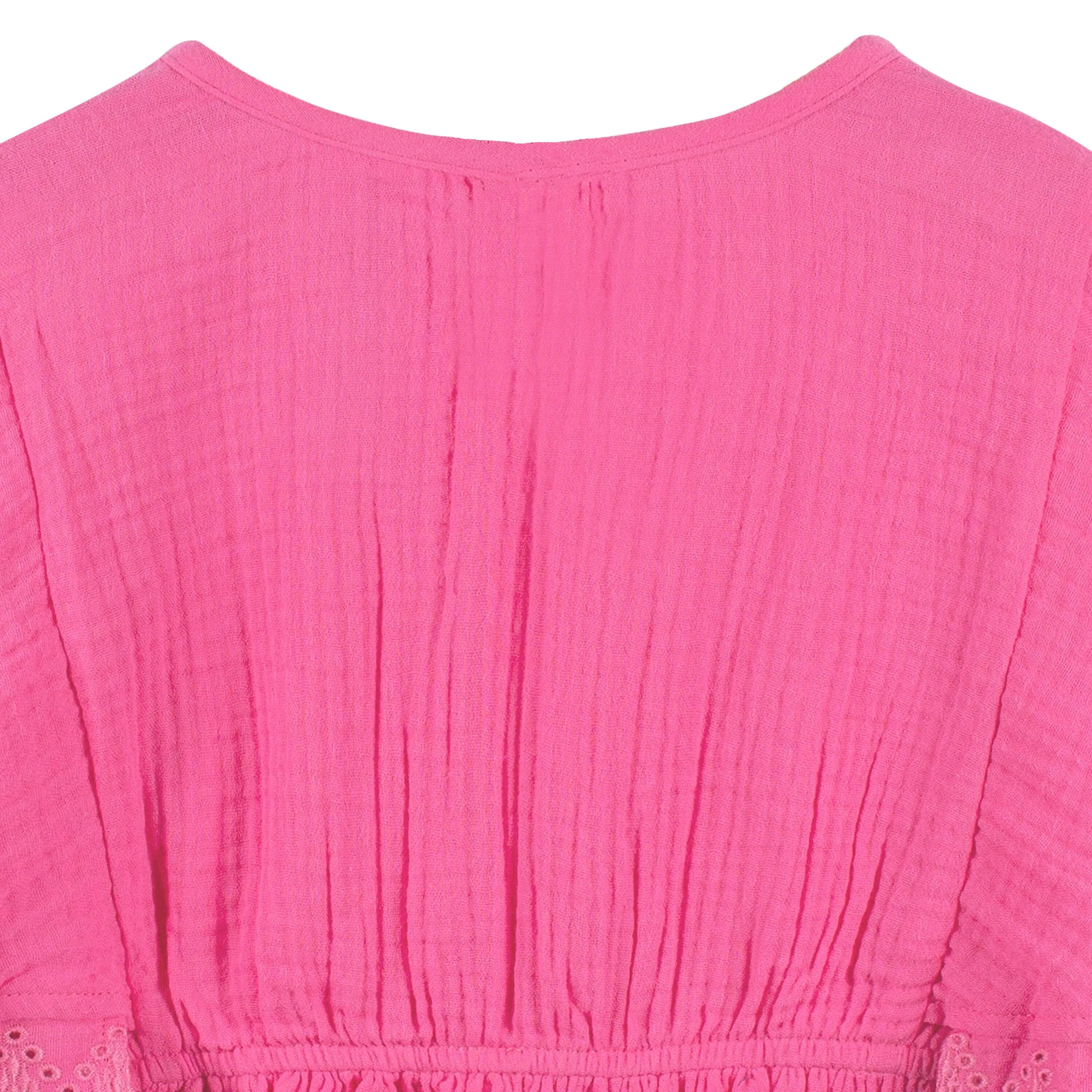 Embroidered Baby & Toddler Girls Pink Gauze Kaftan Swim Coverup Gerber Childrenswea