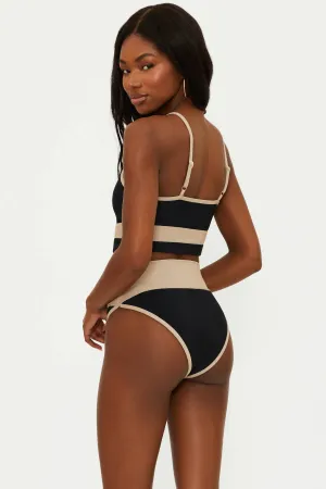 Emmy Bottom Black & Tan Beach Riot