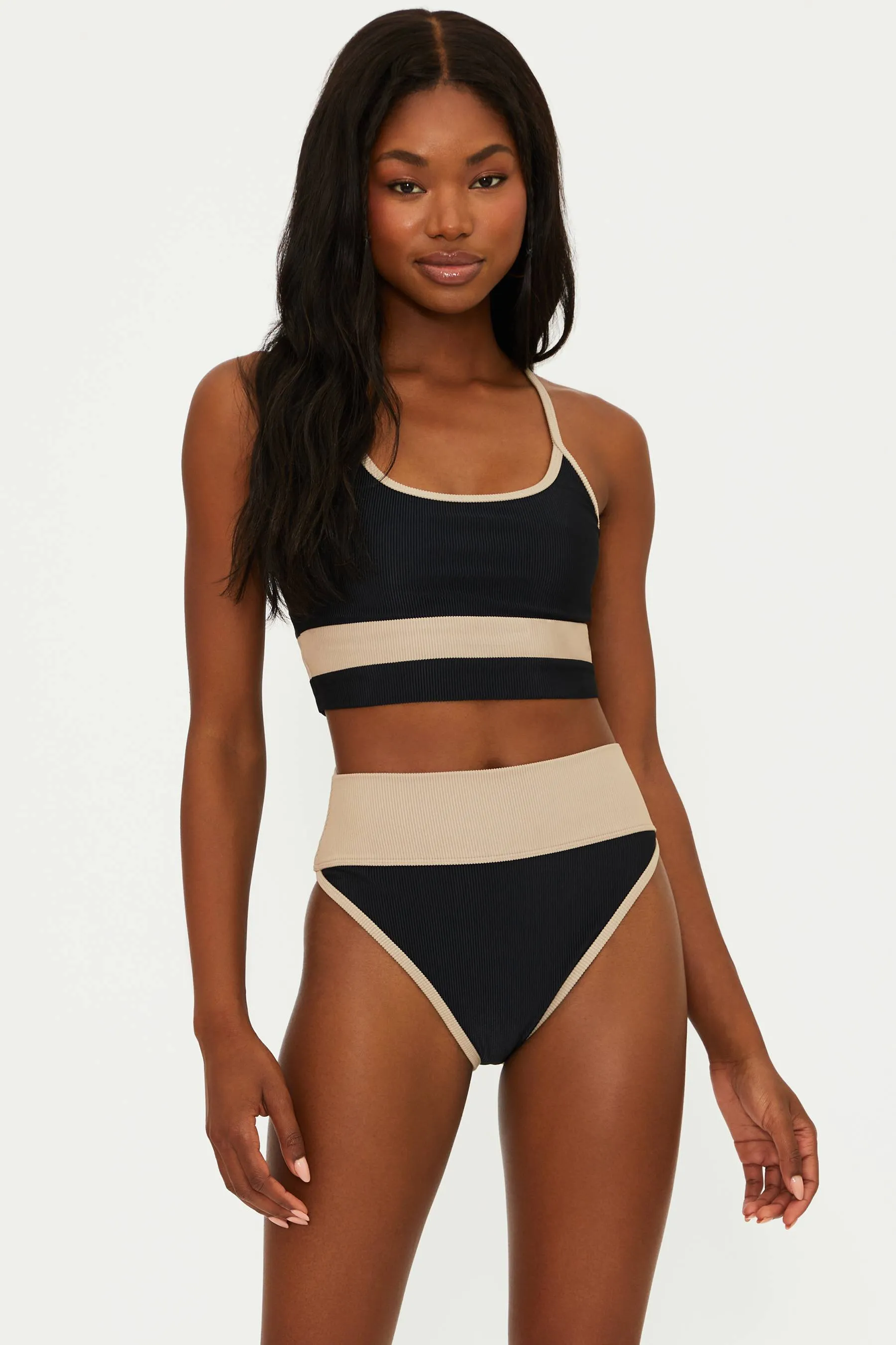 Emmy Bottom Black & Tan Beach Riot