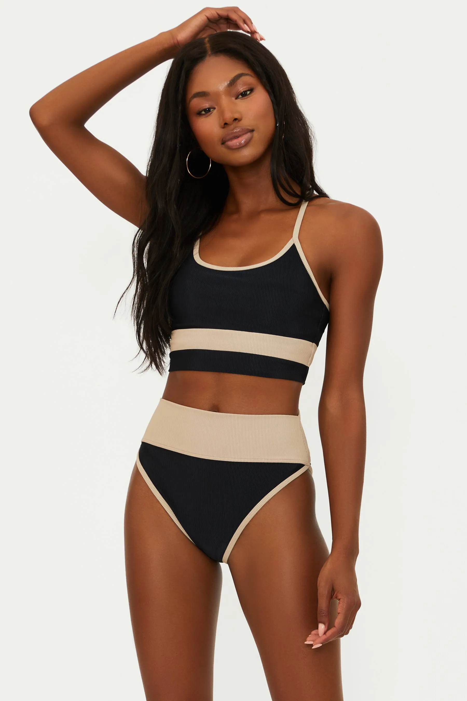 Emmy Bottom Black & Tan Beach Riot