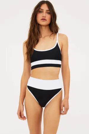 Eva Top Black & White Beach Riot