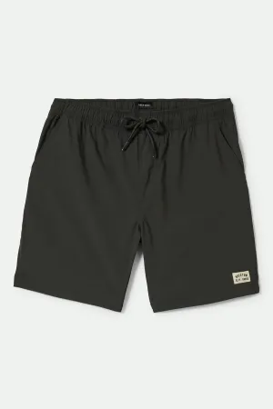 Everyday Stretch Hybrid Short 5.5" - Washed Black Brixton