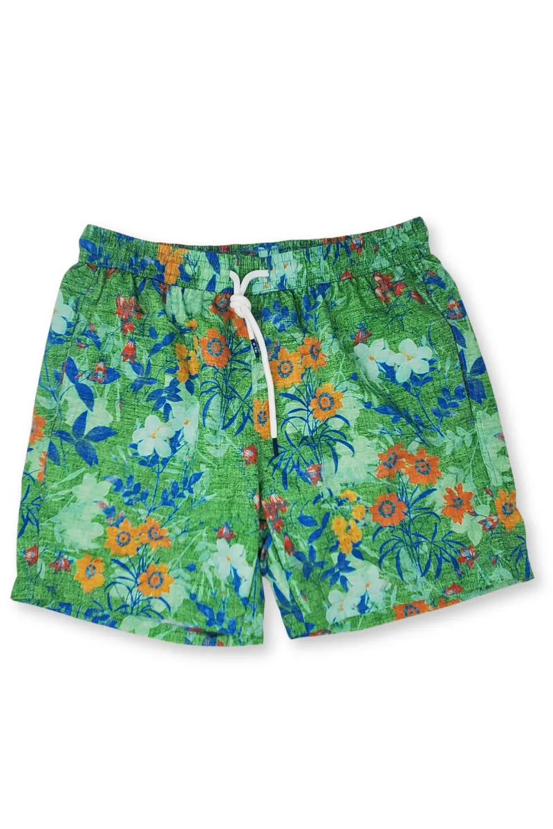 Flower Collage Swim Shorts