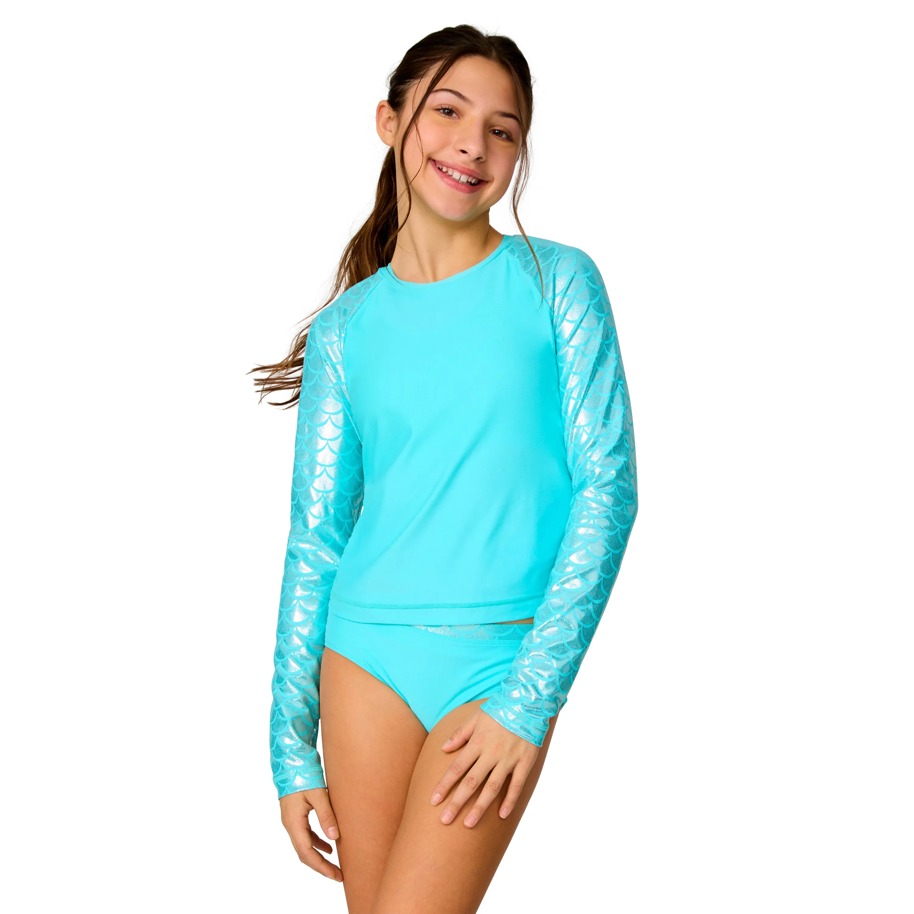 Free Country Girls' Rash Guard and Bikini Swim Set