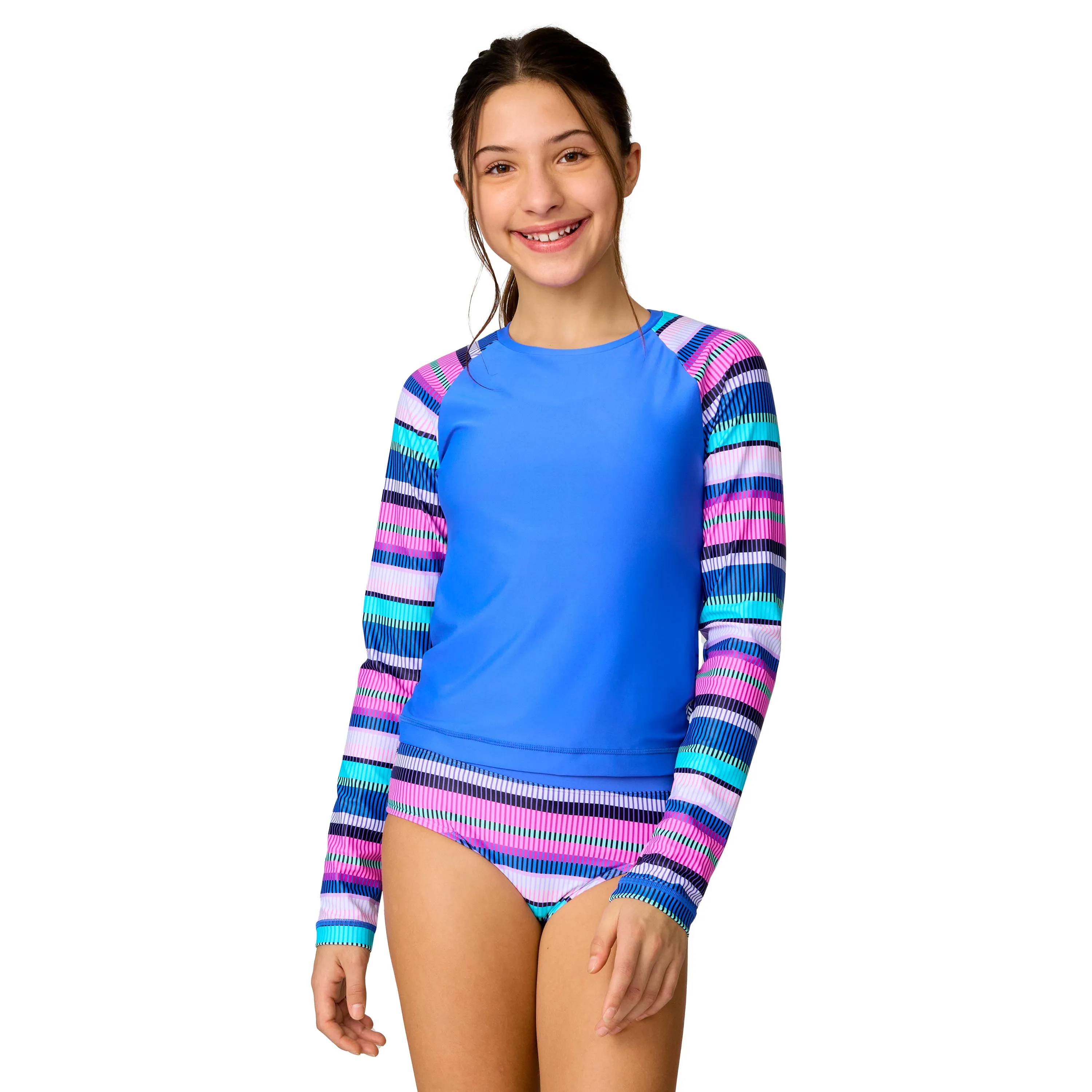 Free Country Girls' Rash Guard and Bikini Swim Set