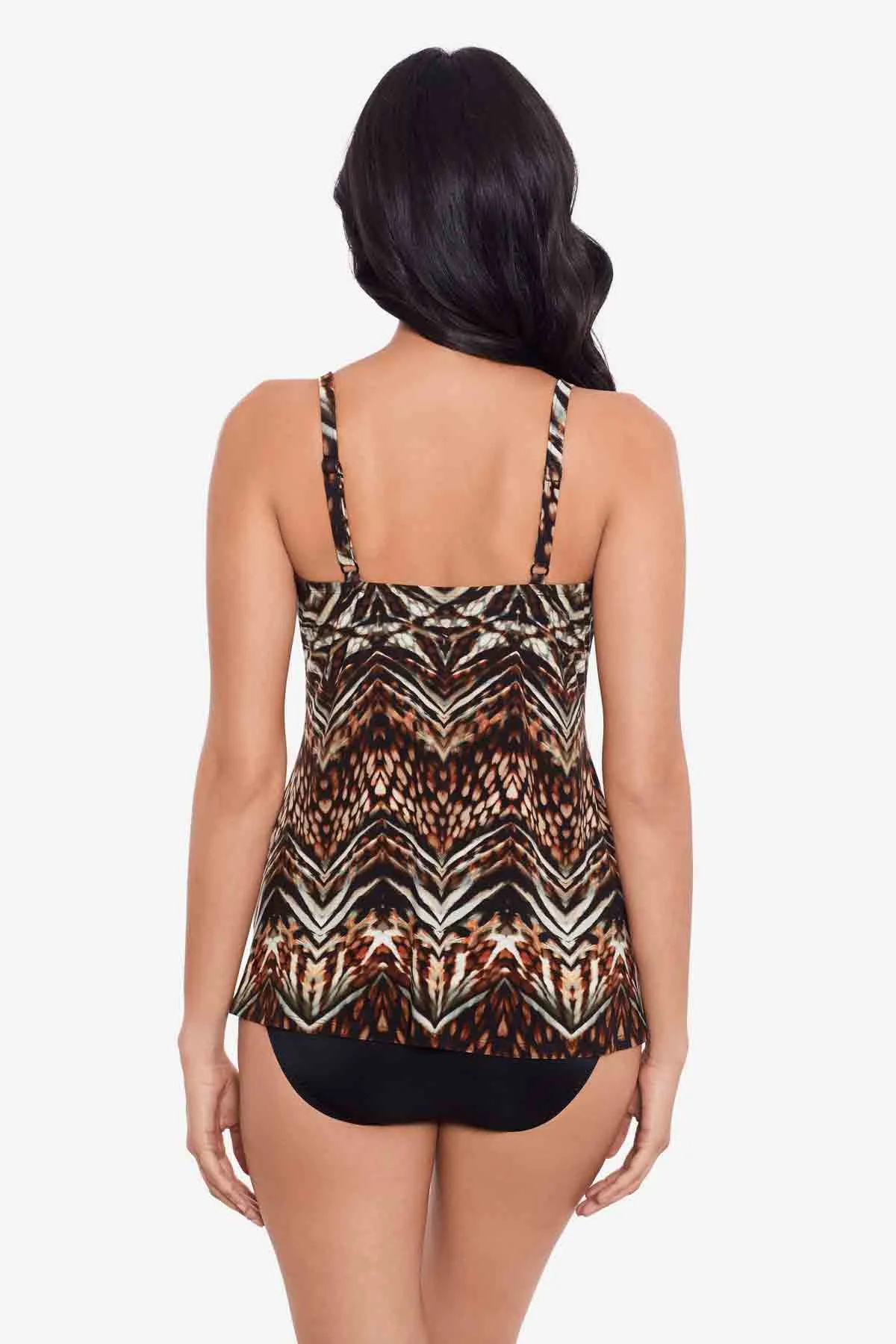 Gala Tankini Top in Tribal Tigress