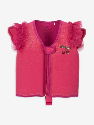 Girls Butterfly Piper Swim Vest in Pink
