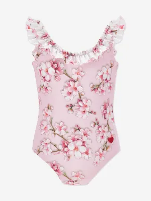 Girls Peach Blossom Swimsuit in Pink