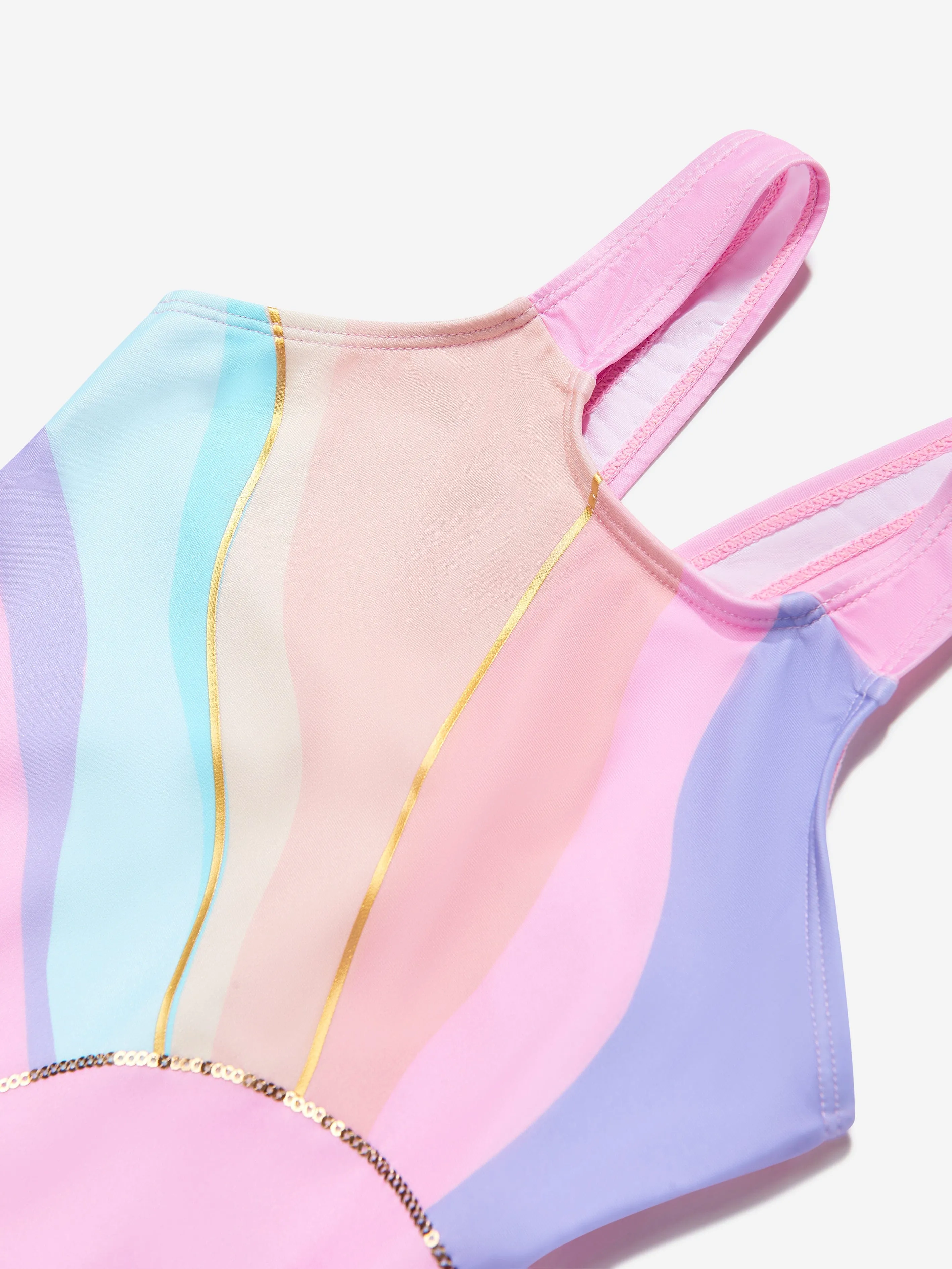 Girls Rainbow Swimsuit in Pink (UPF50 )