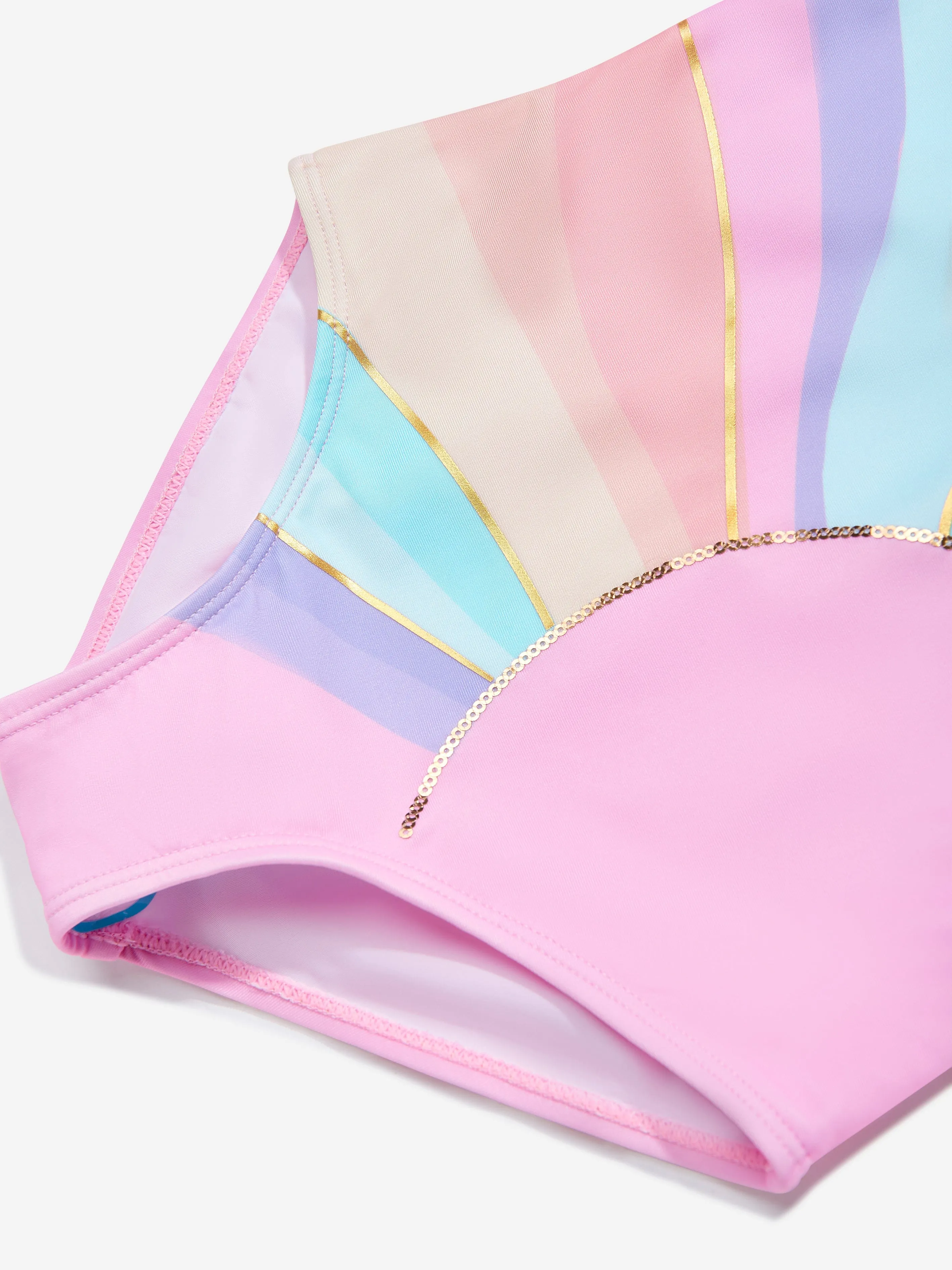 Girls Rainbow Swimsuit in Pink (UPF50 )