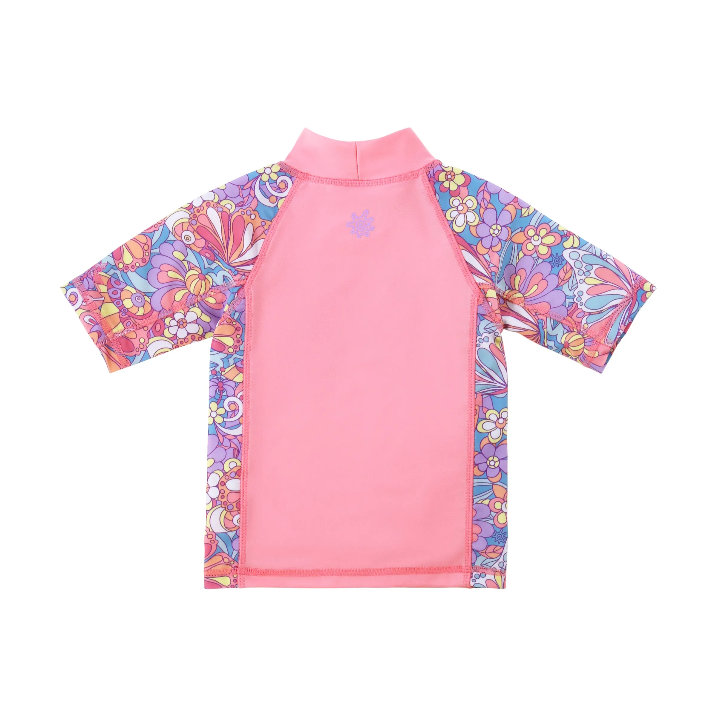 Girl's Short Sleeve Sunny Swim Shirt