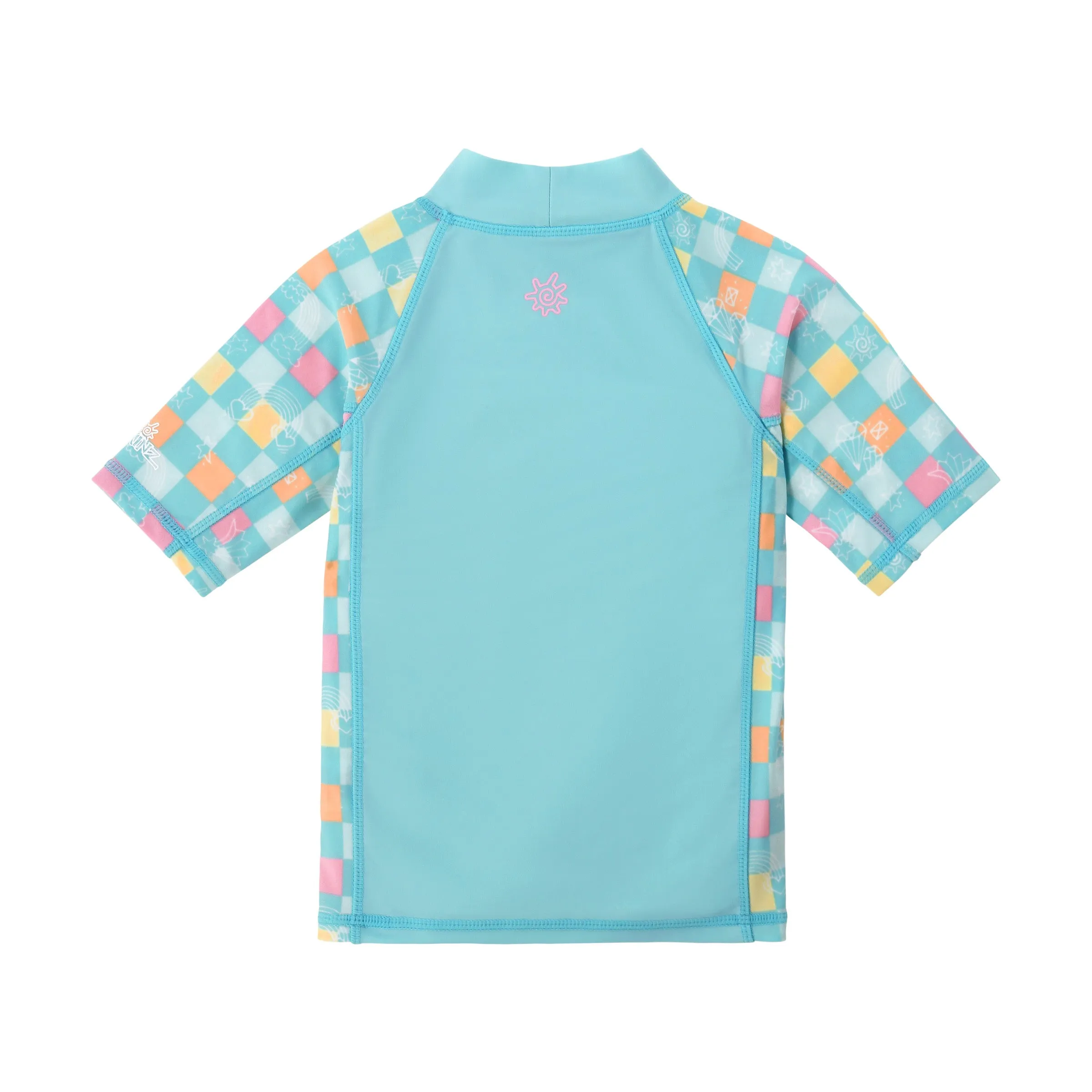 Girl's Short Sleeve Sunny Swim Shirt