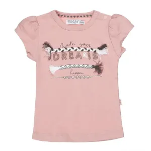 Girls T-shirt Old Pink | Dirkje