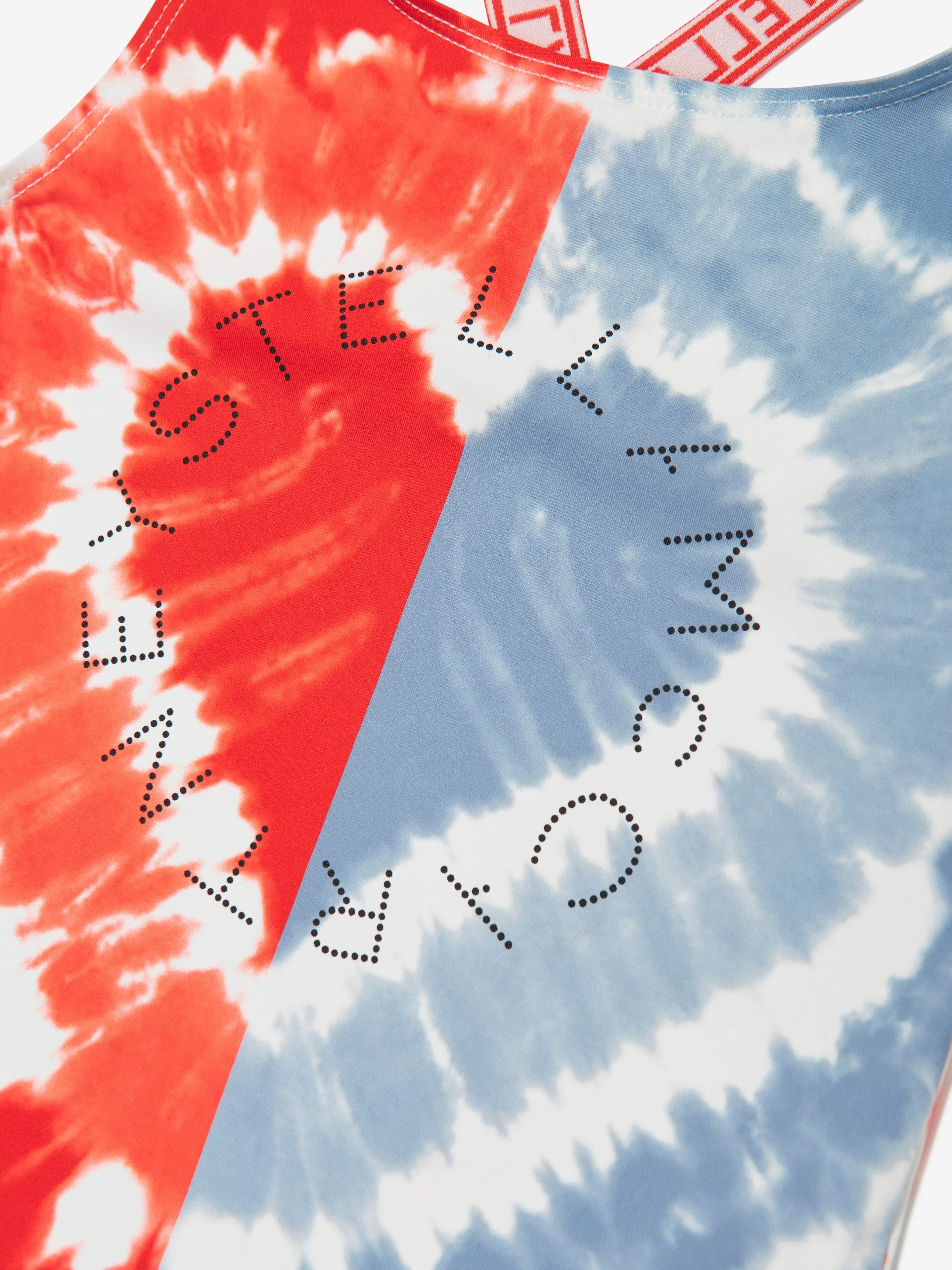 Girls Tie-Dye Heart Swimsuit in Multicolour