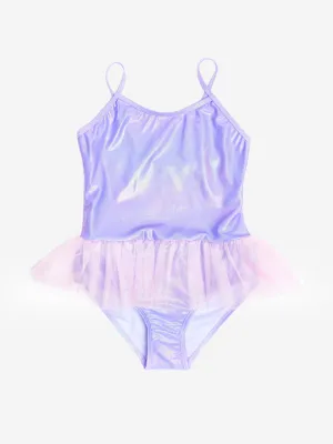 Girls Tutu Swimsuit in Purple (UPF50 )