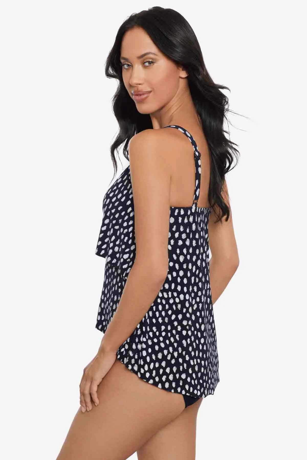 Grace Tankini Top in Pebbles