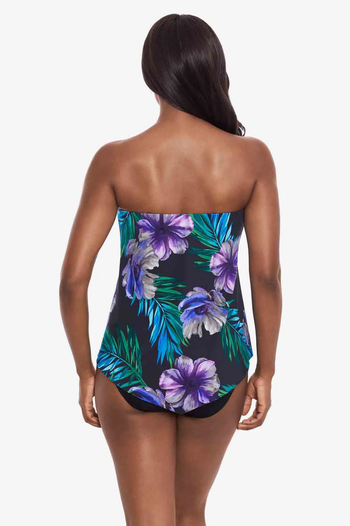 Hankini Tankini Top in Flora Aura