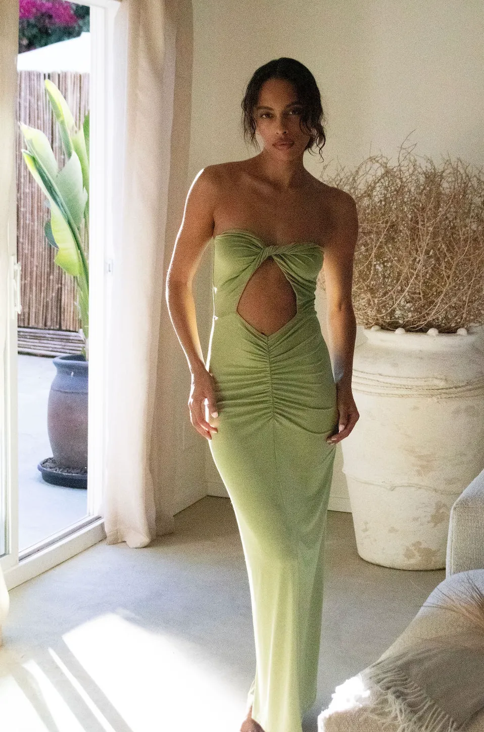 Iris Dress | Avo Matte JADE SWIM