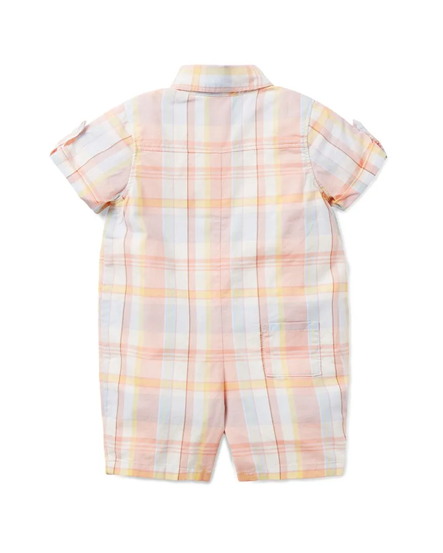 Janie and Jack Baby Madras Plaid Romper