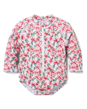 Janie and Jack Baby Recycled Floral Rash Guard Swimsuit