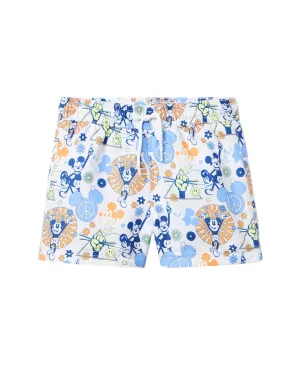 Janie and Jack Disney Mickey Mouse Recycled Peace Swim Trunk