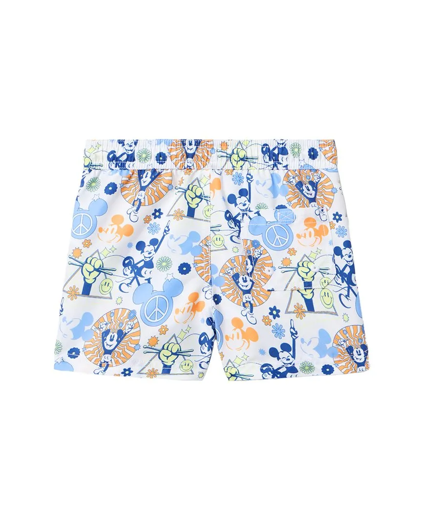 Janie and Jack Disney Mickey Mouse Recycled Peace Swim Trunk