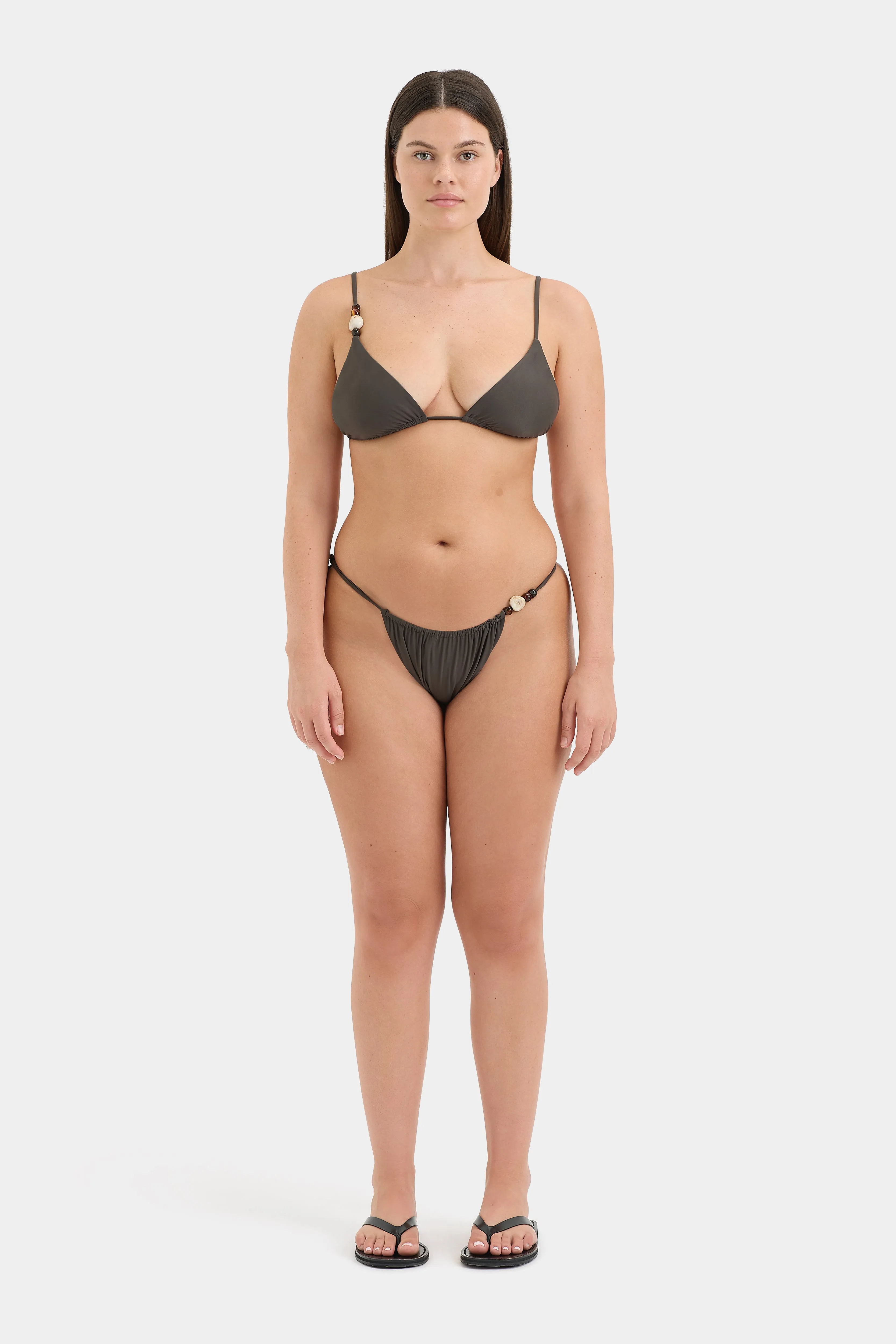 Jeanne Beaded String Triangle Top SIR