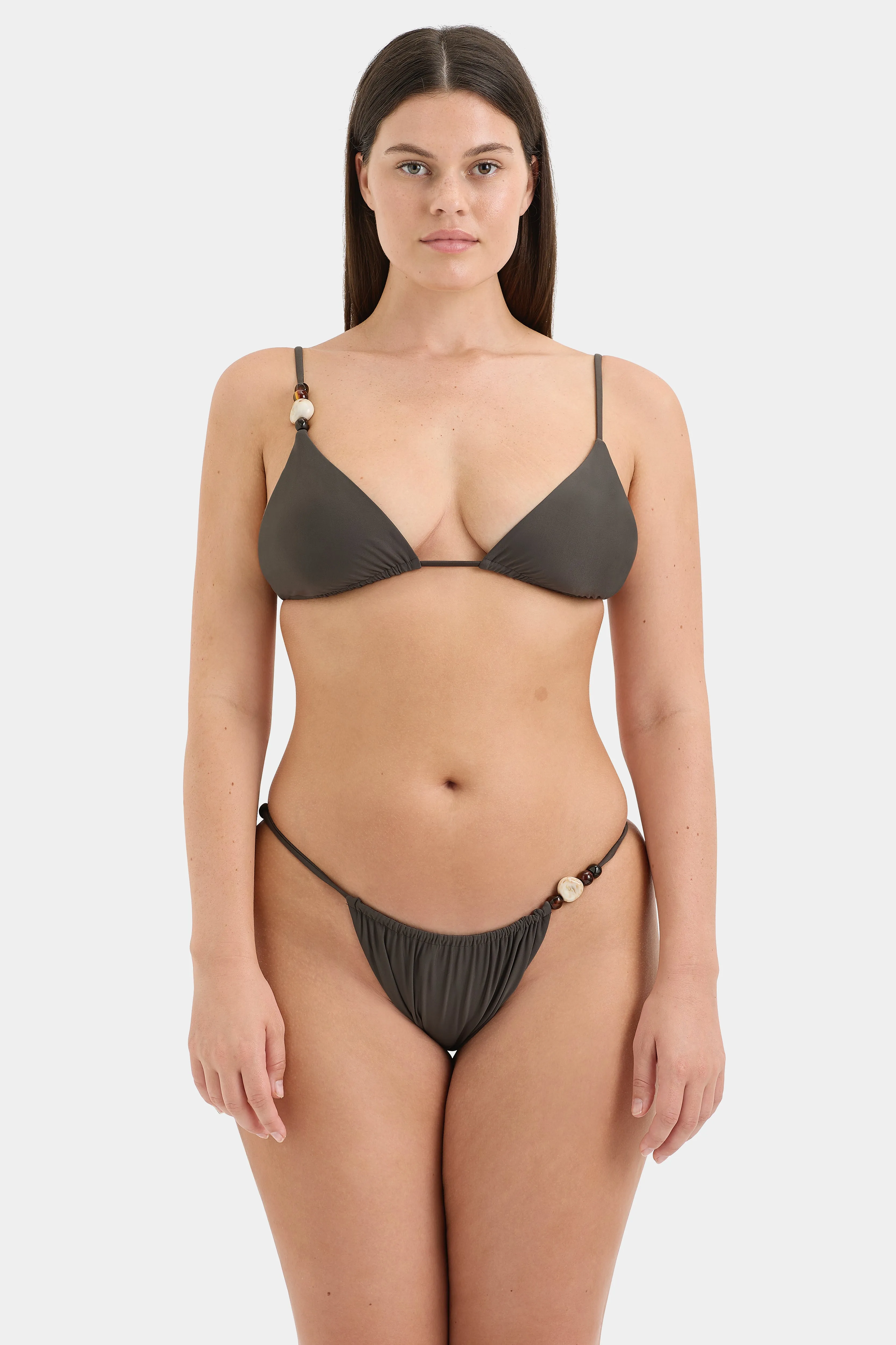 Jeanne Beaded String Triangle Top SIR