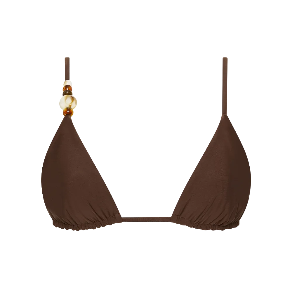 Jeanne Beaded String Triangle Top SIR