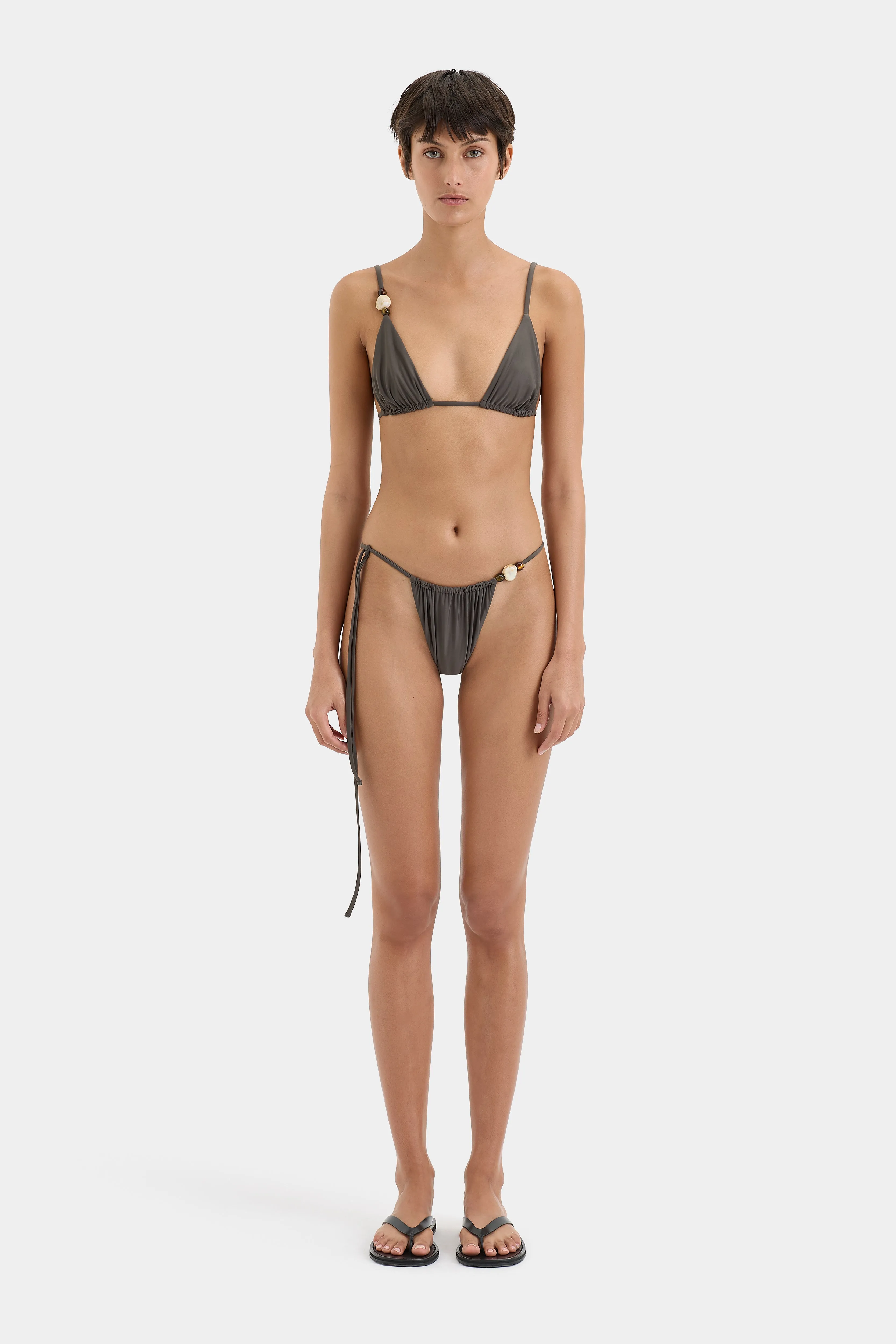 Jeanne Beaded String Triangle Top SIR