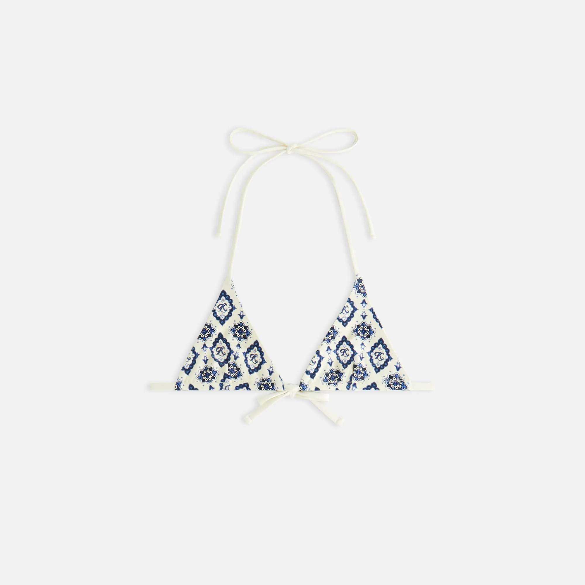 Kith Women Talia II Baroque Tile Tie Top - Sandrift KITH