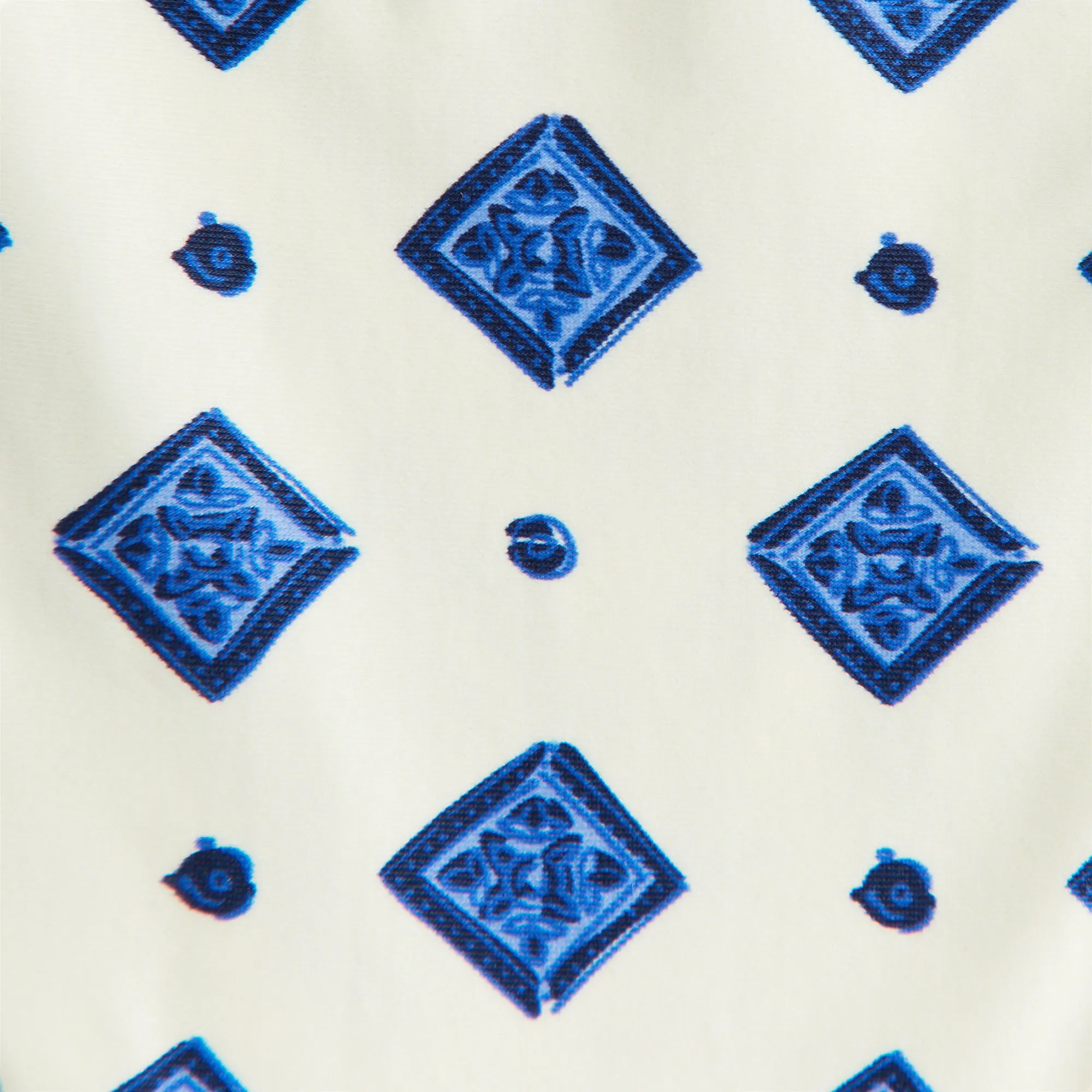 Kith Women Talia II Baroque Tile Tie Top - Sandrift KITH