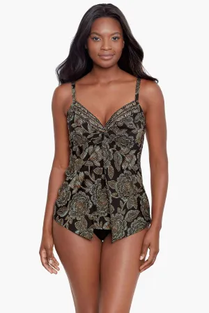 Love Knot Tankini Top in Petal Pusher