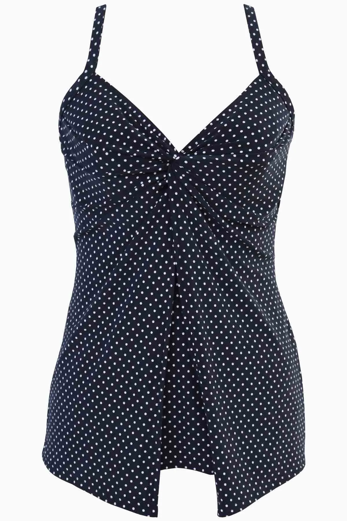 Love Knot Tankini Top in Pin Point