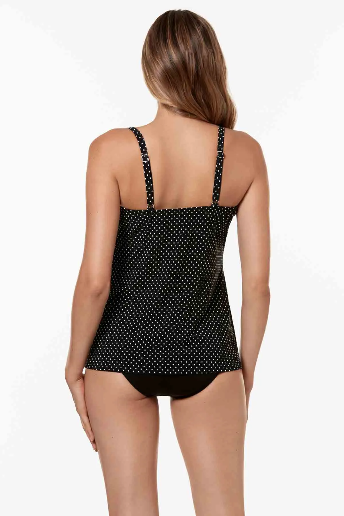 Love Knot Tankini Top in Pin Point